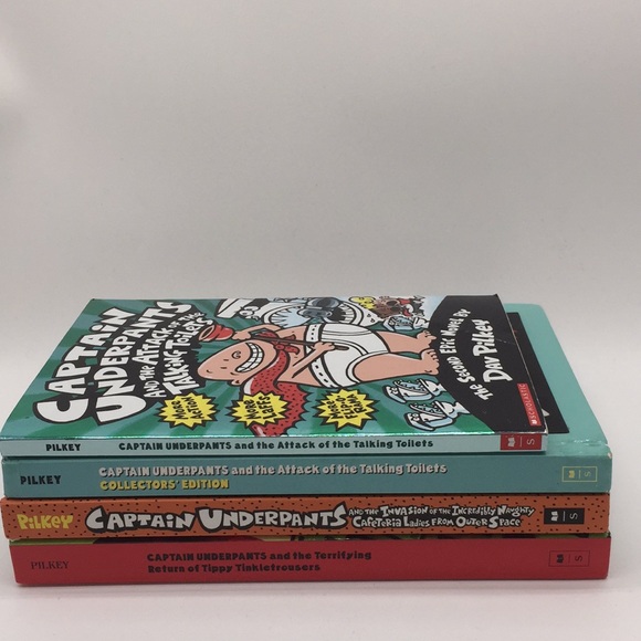 Bundle of 4 Captain Underpants Dav Pilkey Books - Picture 10 of 10